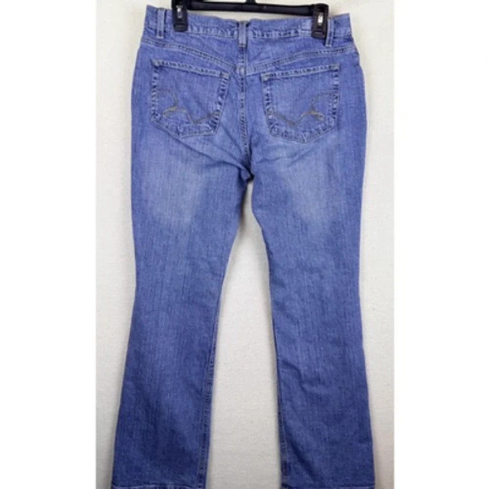 Bandolino Blu Scaly Modern Boot Jeans Women 8 Medium Wash Blue Bootcut Denim